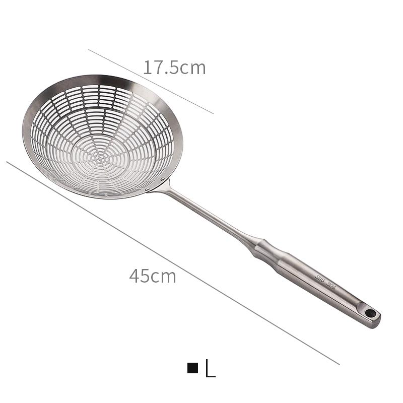 304 Edelstahl Küchen Kochöl Abschöpflöffel Sieb für Pasta Spinne Frittieren Abtropfsieb Filter Maschenlöffel Nudelsieb Fritteuse