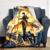 Customiz Name Personality Genshin Impact characters  Blanket Soft &Warm Sofa Office Bed Travel Lunch Break Blanket, Gift Suitable All Seasons