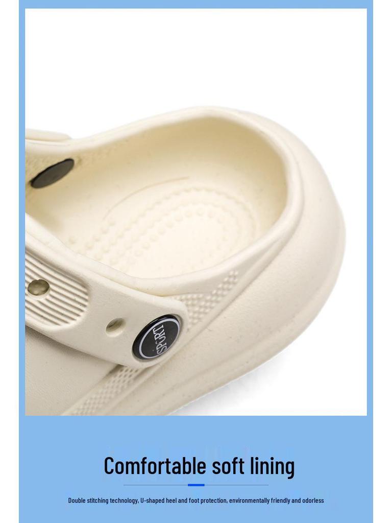 Kids' Summer Clog Sandals: Boys' & Girls' Non-slip, Thick-soled, Closed-toe Beach Slippers for Outdoor Play