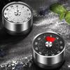 Stainless Steel Visual Timer Mechanical Kitchen Timer 60-Minutes Alarm Cooking Timer with Loud Alarm Magnetic Clock Timer