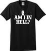 Derry Girls Am I In Hell? Sister Michael T-Shirt (S-5X) (Small, Black)