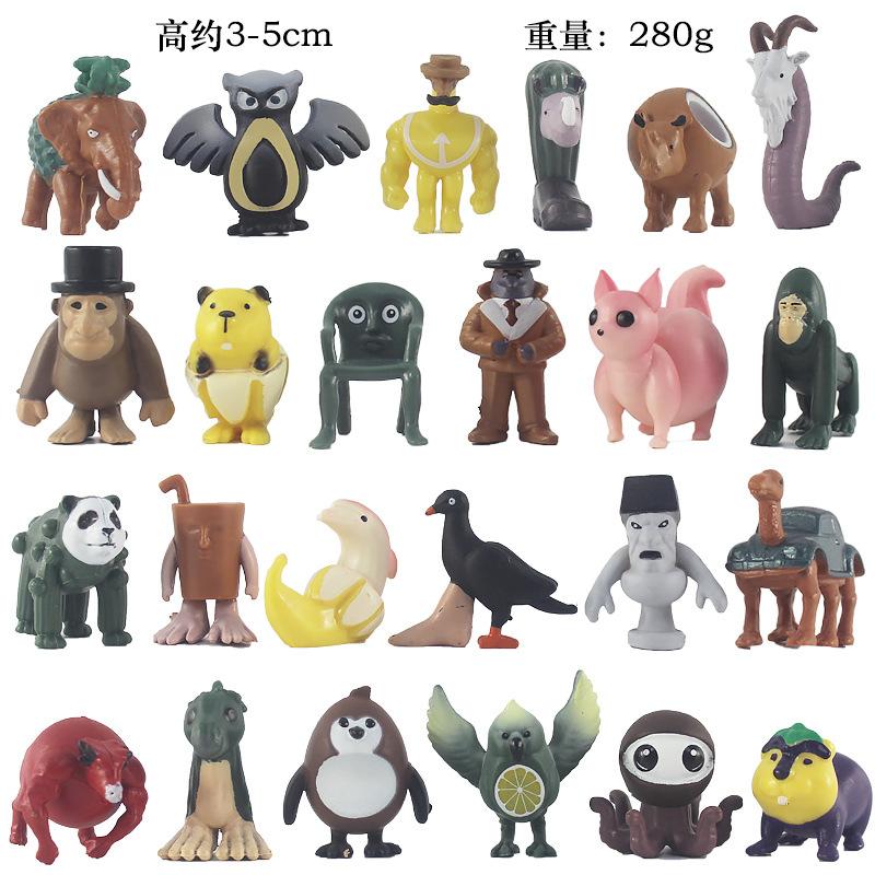 24 pièces/Ensemble Tung tung tung Sahur Figuras V1 V2 V3 Série PVC Italian Brainrot Tun Tung Tung Sahur Figurines d'Action Jouets