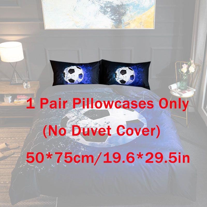 

Баскетбол 3d Футбол Постельный комплект Футбол Пододеяльник Наволочка Покрывало Football(US-Soccer),1 Pair Pillowcases Only