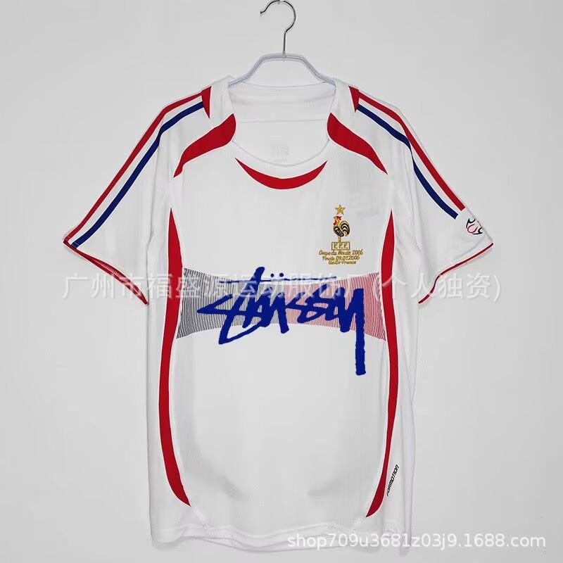Retro Jersey Brazil Argentina Germany England Portugal Spain Signature Short Sleeved Football
