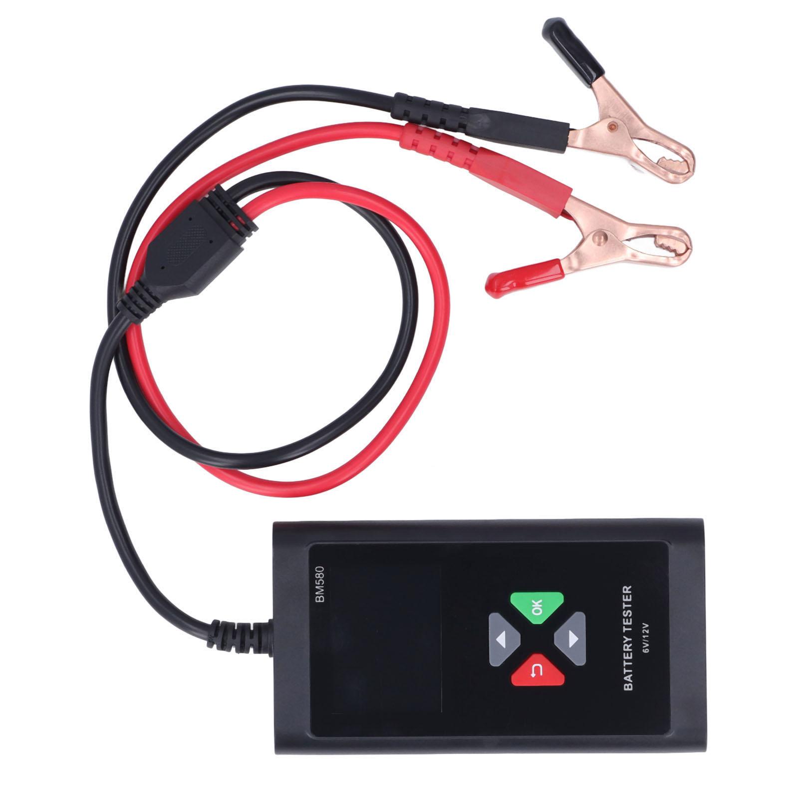 

Battery Tester Portable 6V 12V Industrial Automobile Battery Analyzer with 2.4in TFT Color Screen
