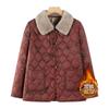 Velvet autumn and winter cotton-padded clothes, winter fashion medium and old cotton-padded jackets, new warm cotton-padded jackets, warm women