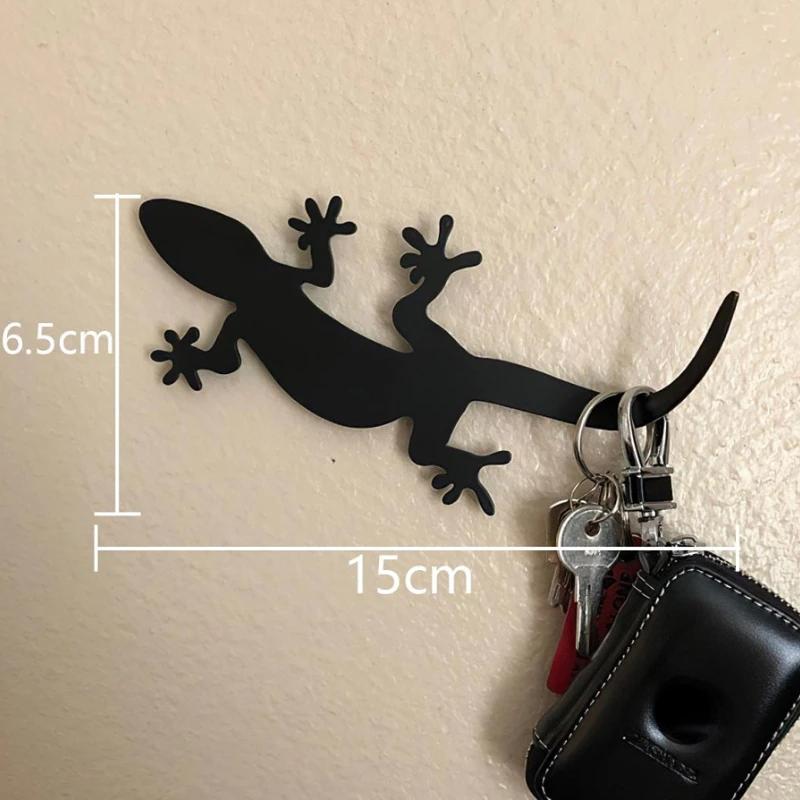 Creative Design Kitchen Wall Metal Hook Key Hanger Cat Tail Monkey Shaped Decor Holder Clothe Storage Rack Seamless Hook Tool