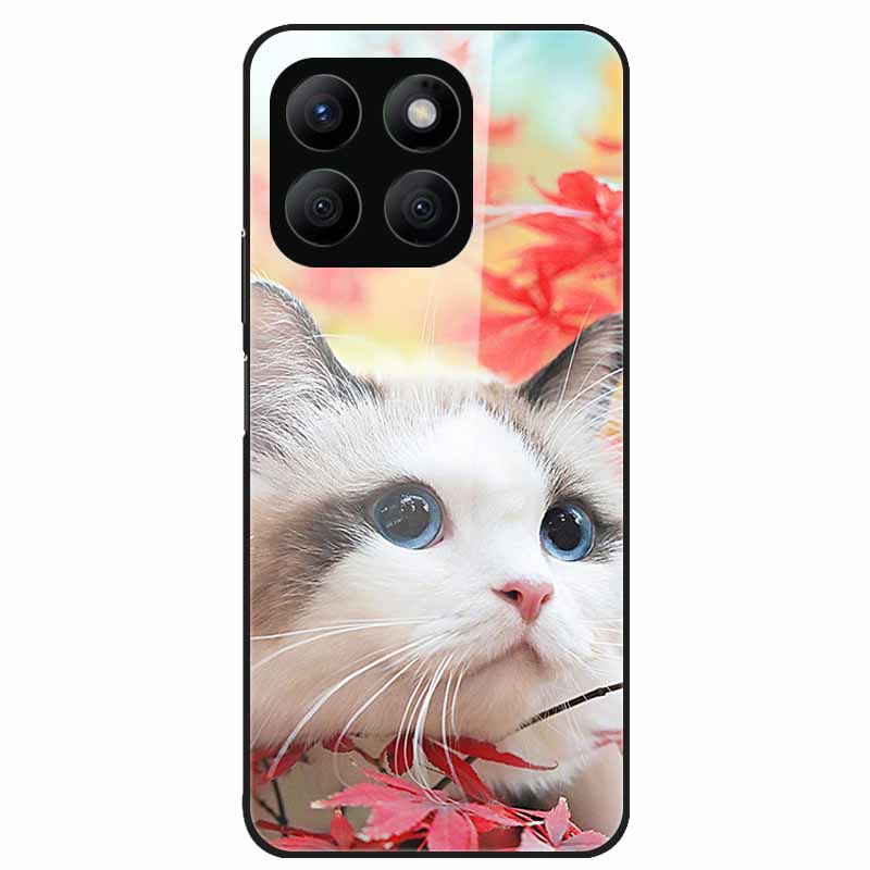 For Honor X8C Case Tempered Glass Hard PC Back Shell for Honor X8C 4G Phone Cases Bumper Covers for HonorX8C X 8C Fashion Shells