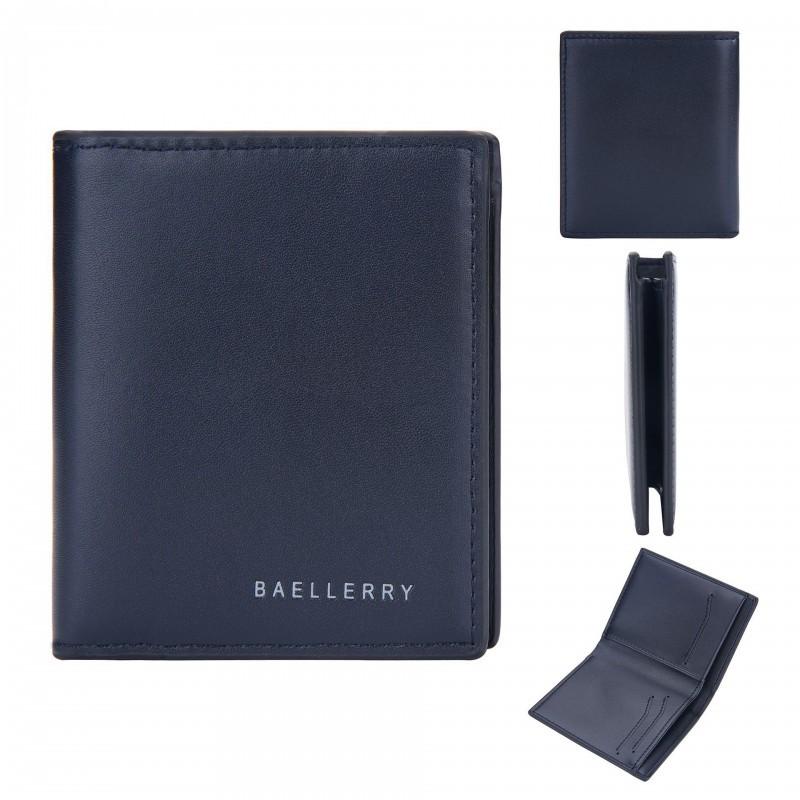 Wallet Men's Short European American Business Thin Two Fold Retro Vertical Soft