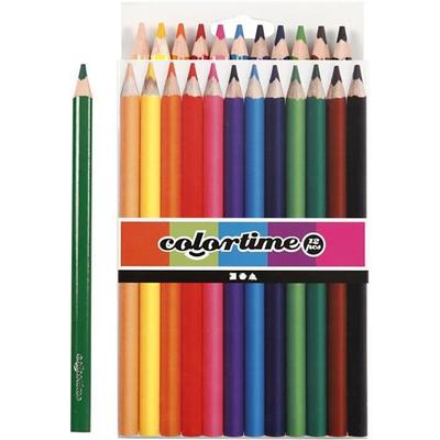 Premium Quality Triangular Colored Pencils - 5mm Lead. Ref 38081