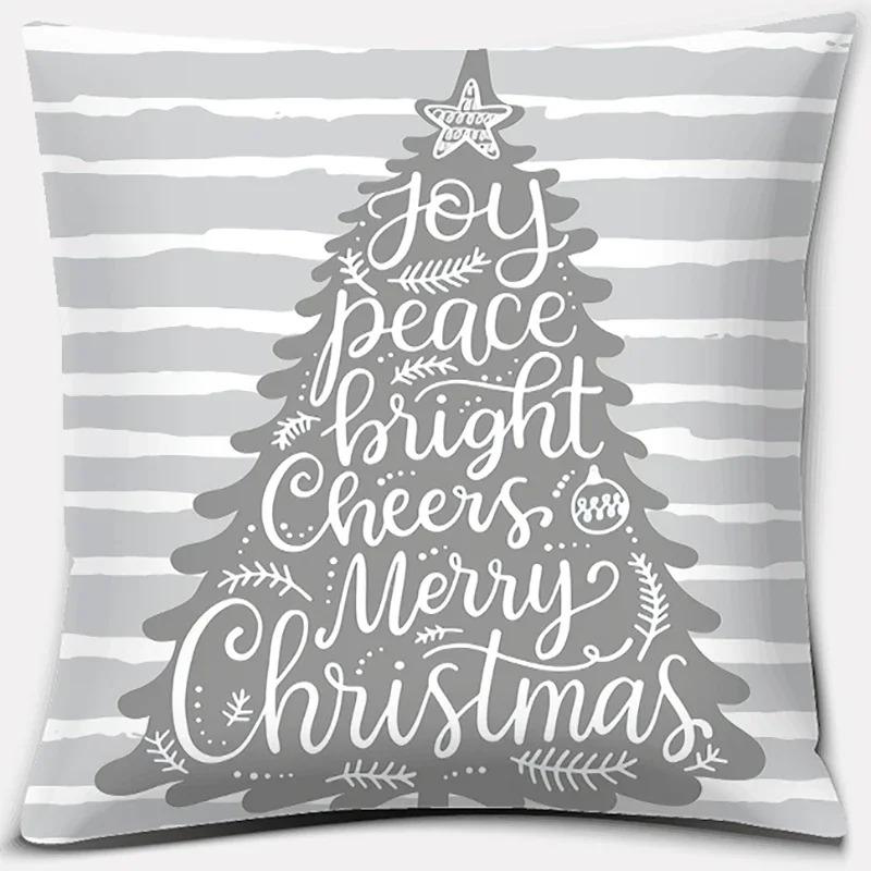 Christmas Themed Pillowcases Car Accessories Office Santa Claus Living Room Sofa Home Pillowcases