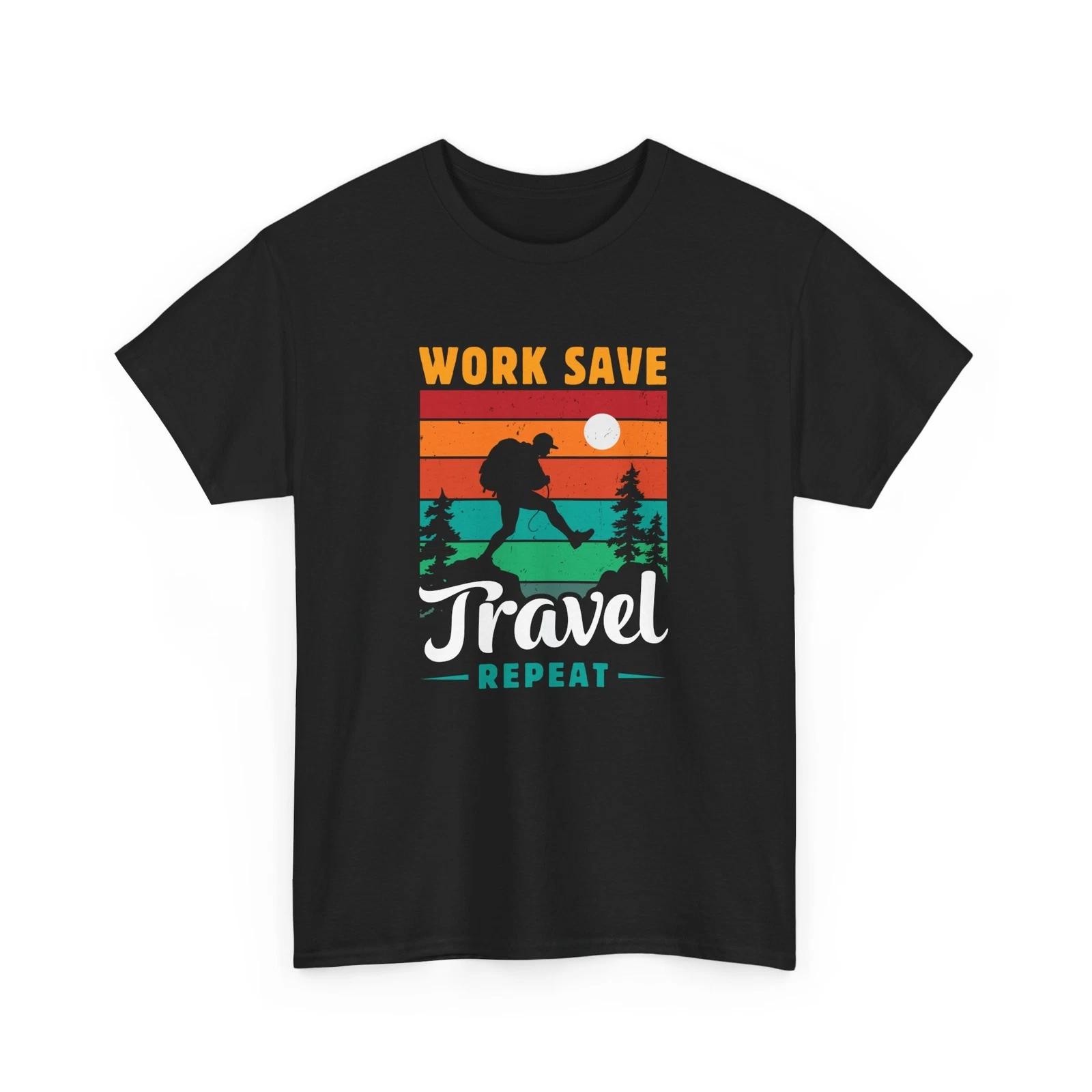 Alpine Adventure T-Shirt | Mountain Trekking Tee | Work Save Travel Repeat Shirt 3XL