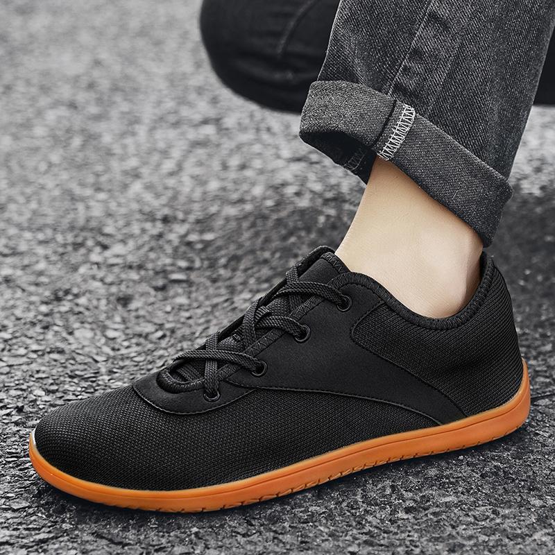 Men's Wide Toe Training Shoes Breathable Knitted Women Walking Shoes Gym Fitness Sneakers Elastic Sports Shoes