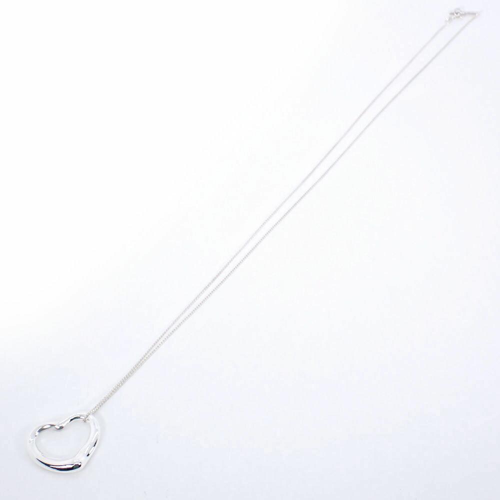 [Used] TIFFANY/Tiffany 925 Open Heart Pendant/Necklace/j6-2