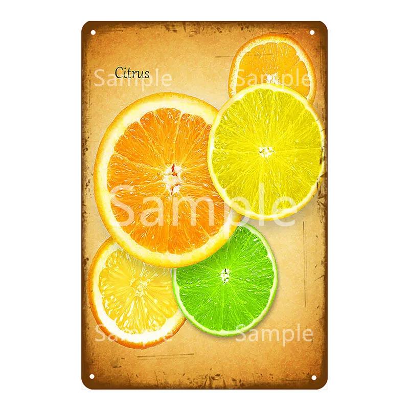 Thatchers Plaque Früchte Bananen Metallschild Vintage Bauernhof Dekoration Heimdeko Wandaufkleber Ladenmalerei Restaurant Poster YL168