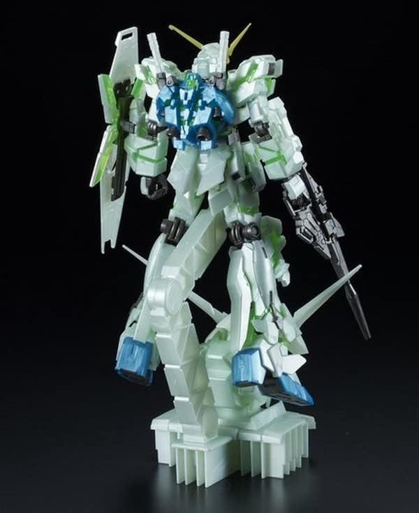 BANDAI HGUC Unicorn Gundam Hode Display Base Final Battle PRODUKTKUNST Mobile Suit Gundam THE ORIGIN Utstilling 1/144 RX-0 (Destroy Mode) + Ver.