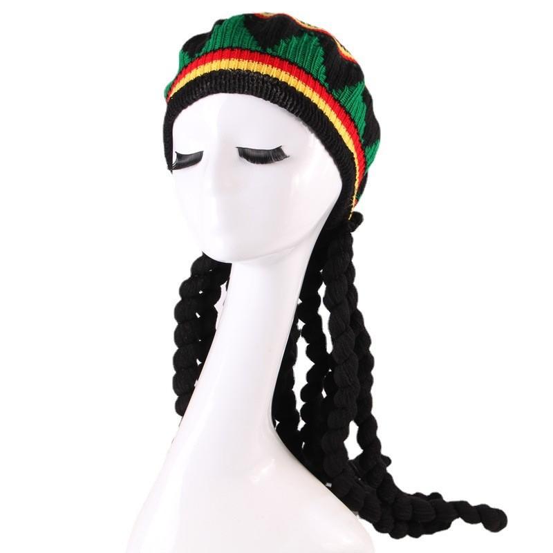 Creative Jamaican Beanie Hat With Breathable Spandex For Womens Halloween Party Accessory