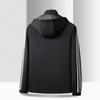 Men's Casual Three Stripe Hooded Jacket - Autumn/Winter