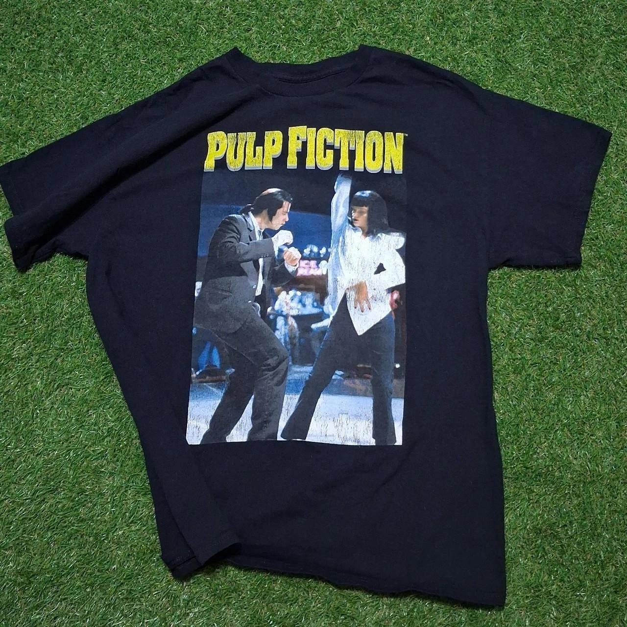 Pulp fiction blact tshirt, vintage movie tshirt S
