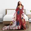 Rias Gremory Vintage High School DxD Blanket  Fleece Novelty Breathable Throw Blankets for Chair Covering Sofa  Winter,