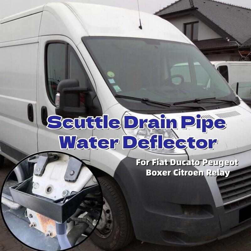 1358757080Tubo di Scarico Tettoia Camper Deflettore Acqua Protezione Scarico Esterna Per Fiat Ducato Peugeot Boxer Citroen Relay