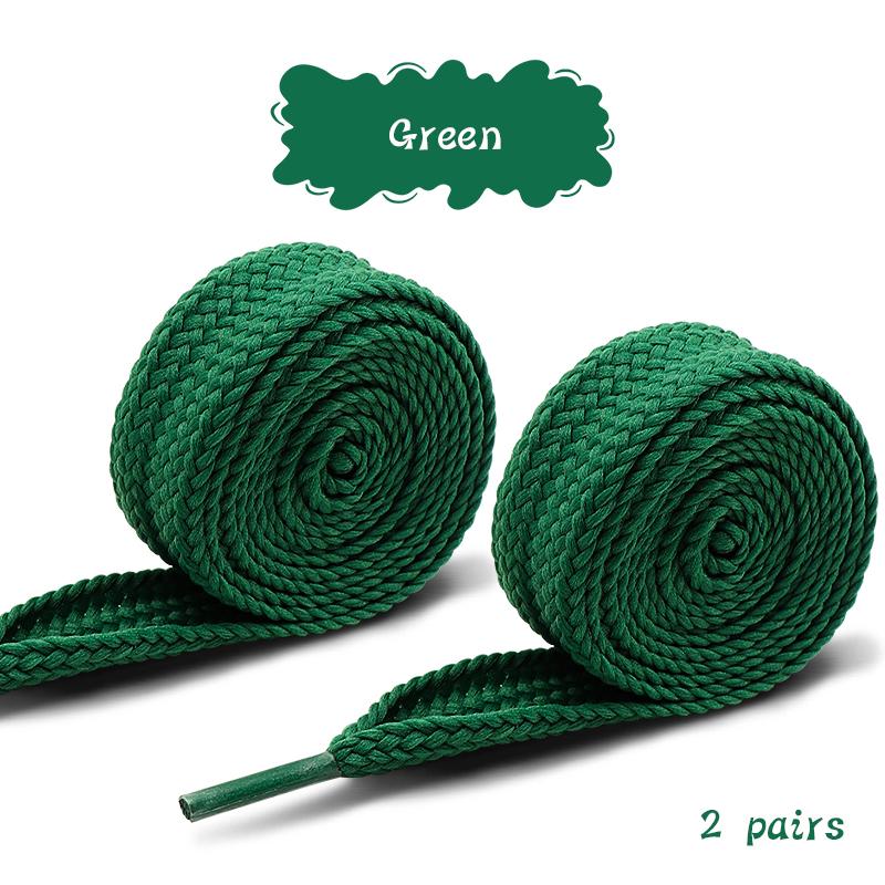 2 Paia di Lacci più Larghi da 2 cm per Scarpe Nuove Scarpe da Ginnastica Casual Lacci Piatti Lacci alla Moda Corda per Lacci 100/120/140/160CM Accessori per Scarpe