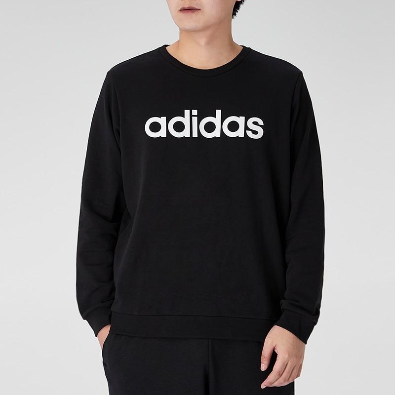 adidas Felpa Casual con Maniche Lunghe da Uomo Top Nero GP4873