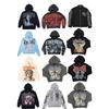 Mens Oversized Cotton Hoodie Streetwear Hip Hop Graphic Print Loose Fit Pullover Sweatshirt Fall