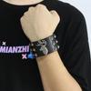 European and American Punk Rivet Leather Bracelet Fashionable Wristband