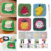 Latched Hook Coaster Kits for Adults Starter Embroidery Kits Coaster Making Kits Fruit Coaster Needlework Crafts Kits