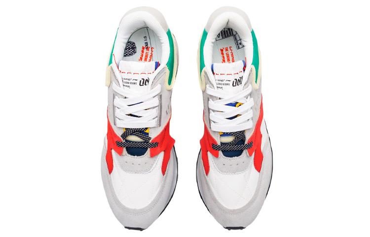 Li Ning 001 Running Shoes Women's Low Top White/Stone Gray AGCP382-1