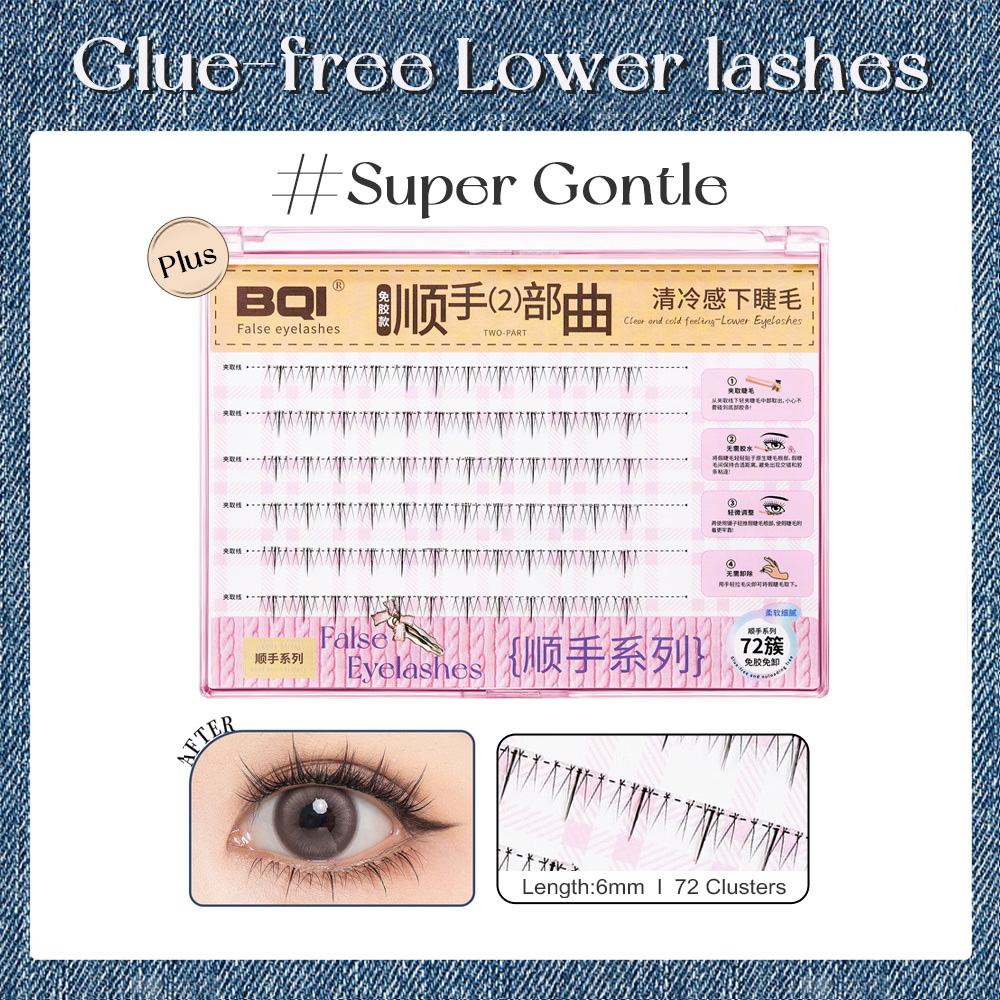 Natürlicher Look Vorgeklebte Unterwimpern Weich & Leicht Selbstklebende Wimpern Großes Volumen zur Auswahl