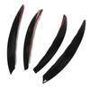 4 Pcs Front Fog Light Grille Trim Eyelid Eyebrow Wind Knife Strip Replacement for  ‑  C‑Class W206  06