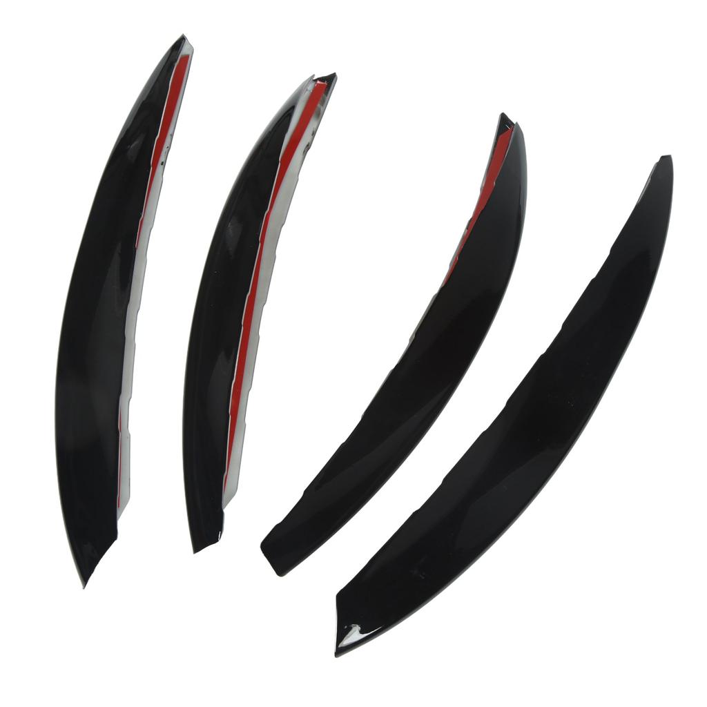 4 Pcs Front Fog Light Grille Trim Eyelid Eyebrow Wind Knife Strip Replacement for  ‑  C‑Class W206  06