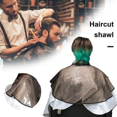 Professional Waterproof Hair Dye Cape Wrapped Round Neck Design Hairdressing Shawl Barber Shop Hair Cutting & Grooming Cape for Women Men