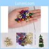 European And American Style Colorful Christmas Bells For Creative Holiday Diy Crafts