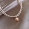 Versatile High-end Sense, Pearl Simple Temperament Necklace Niche Cold Wind Collar Collarbone Chain Female
