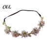 Boho Hair Hoop for Girls Flower Headband, Crown, Headpiece, Floral Wreath Headband Elegant Parties Wedding Birthday Festival Party Photography & Daily