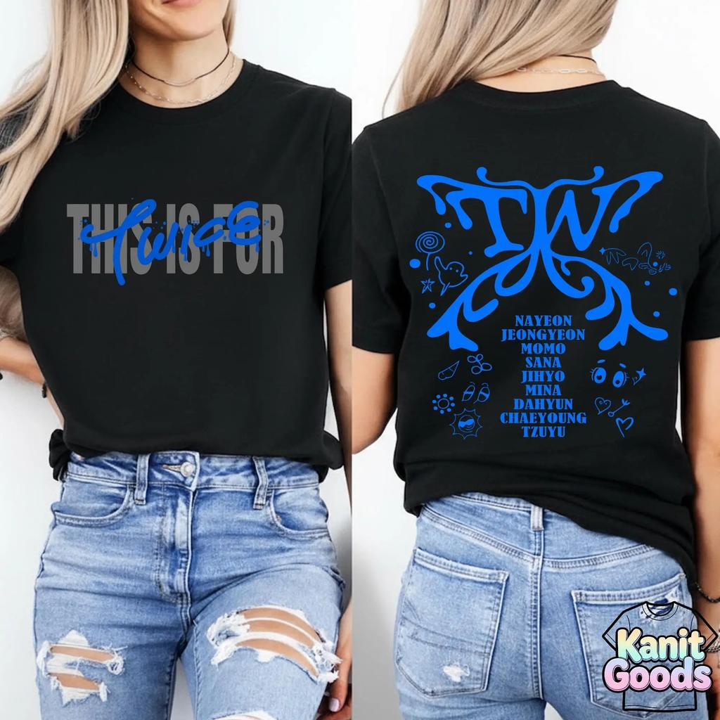 Esta es para la Camiseta del Tour Mundial en EE. UU. 2026 TEN La Historia Continúa Camiseta Miembros Camiseta Tour Mundial, Merch Kpop Twice Y2k Ins