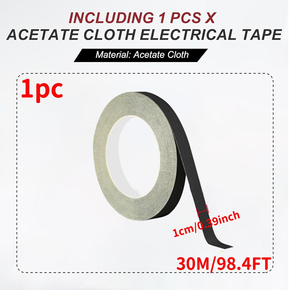 Högtemperaturbeständig Acetat Tejp Svart Isolerande Tejp för Elkablar och LCD-skärmsfästning