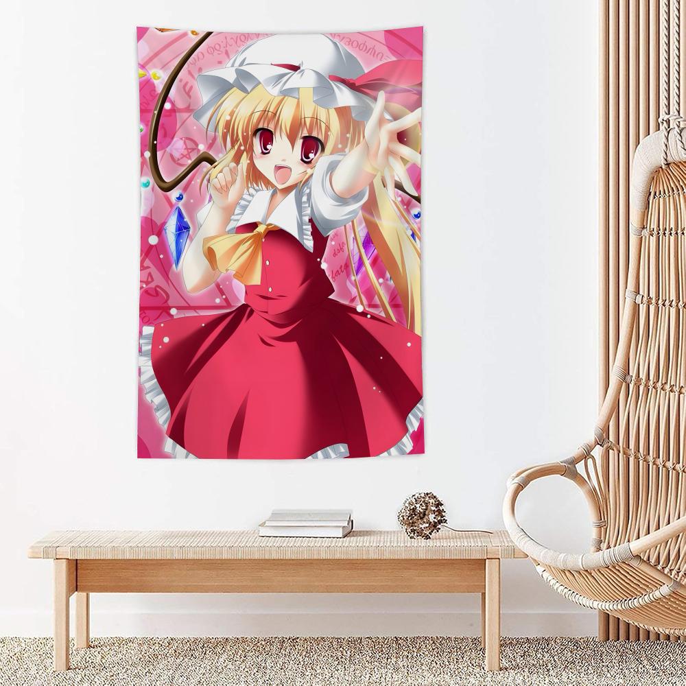 Game Anime The TTouhou Project Tapestry Microfiber Wall Hanging For Bedroom Living Room Decor Outdoor Festival Bar Background