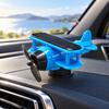Vehicle Dashboard Decorations Solar Energy Rotating Plane, Creative Car Ornament Air Freshener Holder with Light Sensor, Unique Automotive Interior