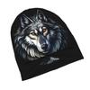 Wolf Print Minimalist Knit Hat Designed for Adults Who Enjoy Quiet Style, Complements Neutral Tones And Effortless Outfit Choices