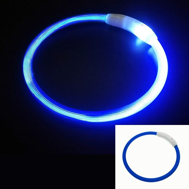 USB Rechargeable LED Dog Collar Glowing Pet Necklace Small Medium Large Dogs Anti-lost Night Safety