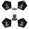 Windproof Lampshade LED Skull Ceramics Incenses Burners Waterfall Backflow Incenses Cones Holders for Home Decoration