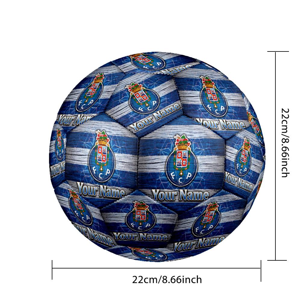 Personalized Size 5 Football FC Porto Pattern Outdoor Game Sports Ball Gift