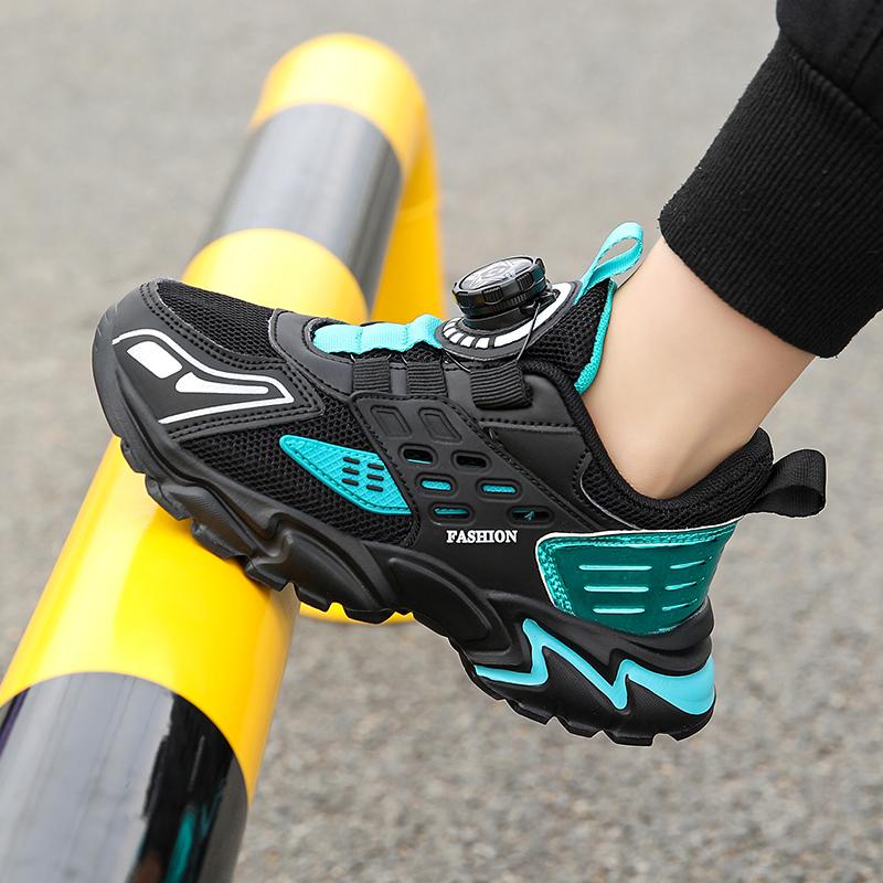 

Four Season Children s Sneakers Kids Fashion Boys Non-slip Casual Shoes Outdoor Mesh Breathable Student Walking Running Sneaker 28