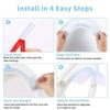 Splash Guard for Toilet Prevents Spillage 10 Inch Urine Splash Guard for Home Toilet for Bathroom Apartment Dorm Public Restroom