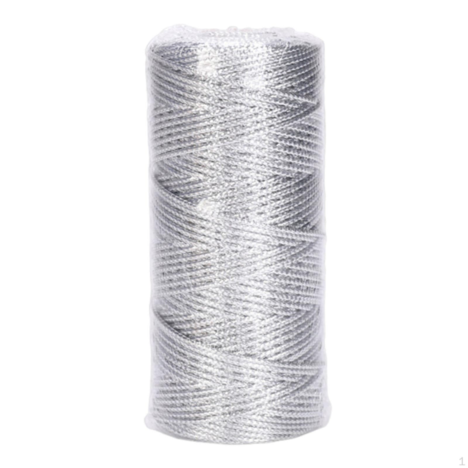 

Decorative And Multifunctional Gift Wrapping Twine, Glittery Baker s Twine for Gifts срібний