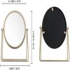 Single Side Makeup Mirror Vintage 360 Rotating Metal Makeup Mirror Round Beauty Mirror Handmade Makeup